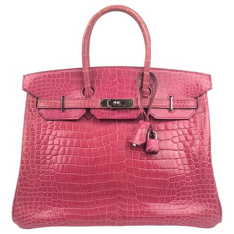 hermes pinks|hermes birkin pink crocodile.